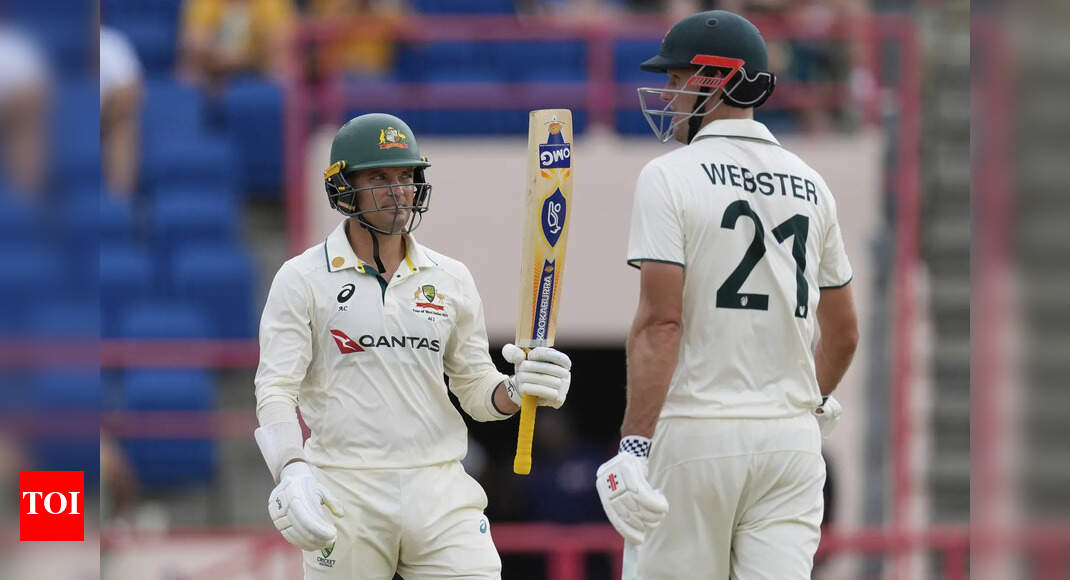 2nd Test: Carey, Webster shine again as Australia rally from collapse to post 286