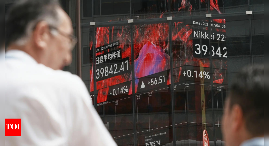Global markets today: World shares slip after US stocks hit new highs; tariff deadline casts shadow
