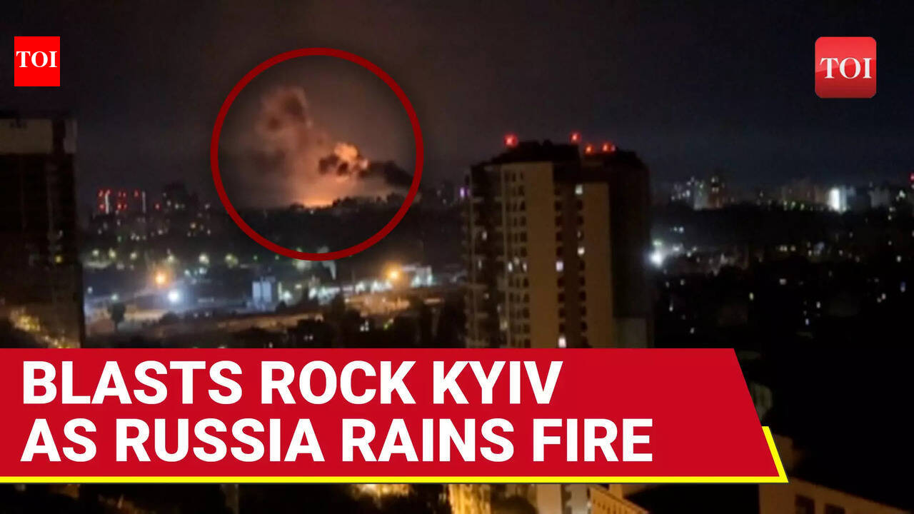 Watch: Explosions Rock Kyiv As Russia Launches Heavy Air Attack With ...
