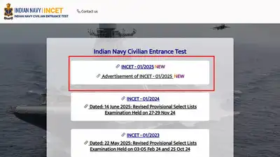  Apply for 1100+ posts under INCET 01/2025 from July 5