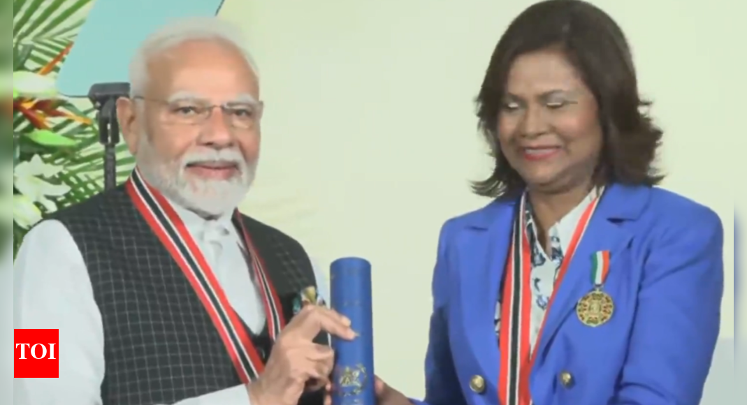 Caribbean visit: PM Modi receives Trinidad and Tobago's highest civilian honour