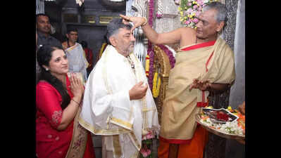 Efforts may fail but not prayers, says DKS on his CM ambition