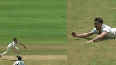 Pat Cummins defeated gravity in amazing grip: 'An athletic effort of the highest class'. Watch