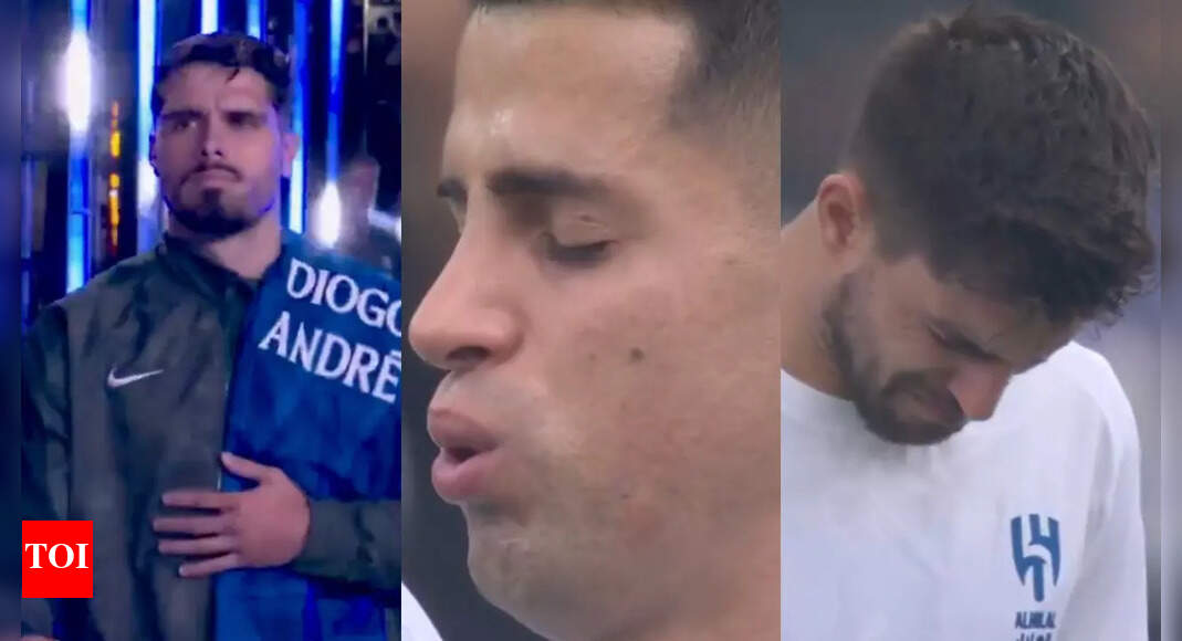 Watch: Neves, Cancelo break down; Neto carries special shirt in honour of Jota, Silva