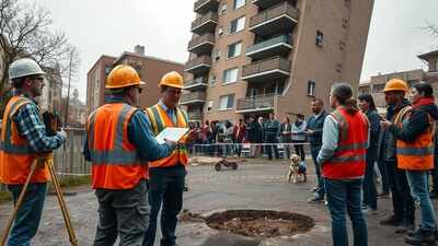  70 residents evacuated; renovation work suspected