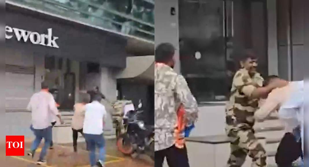 Watch: MNS workers vandalise bizman's Mumbai office over post on Marathi