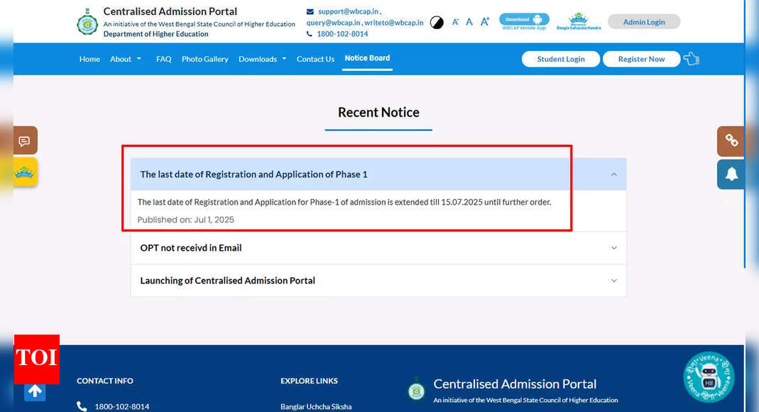 West Bengal extends college application deadline amid vacant seats: Is higher education in the state losing its appeal?