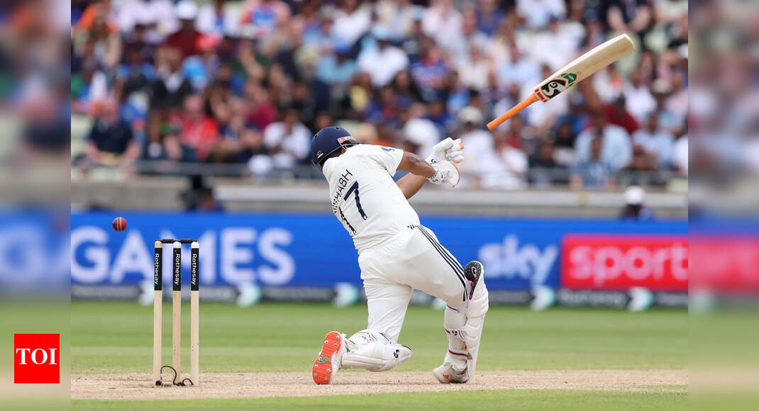 Viral video: Rishabh Pant's bat flying in Edgbaston - here's how