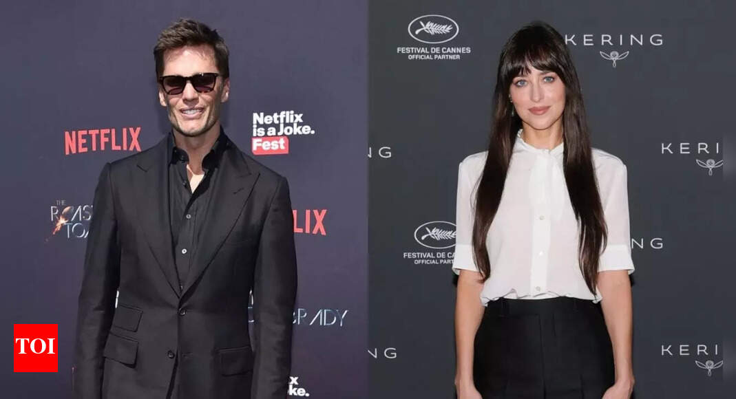 Tom Brady spotted mingling with bikini-clad Dakota Johnson on star-studded Ibiza yacht party amid Sydney Sweeney buzz
