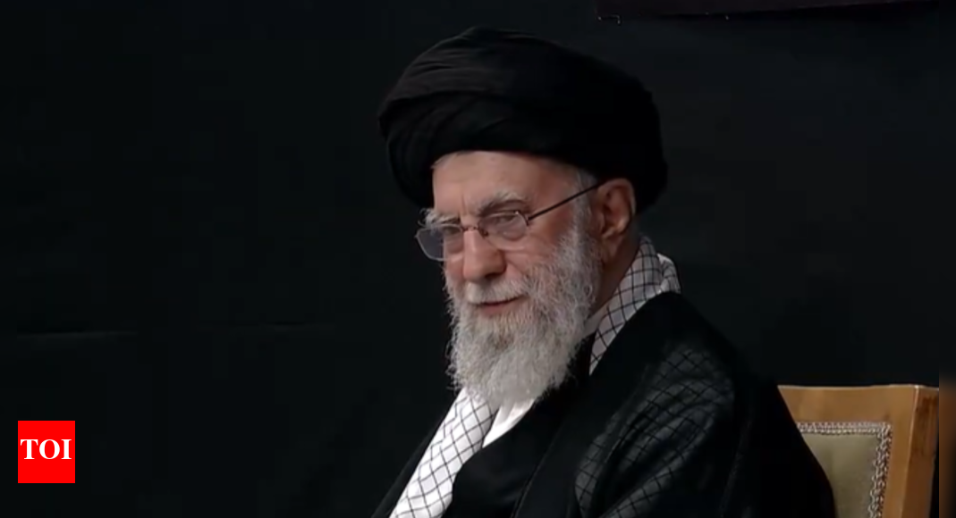 Iran's Khamenei makes first public appearance since Israel conflict; attends mourning event - video