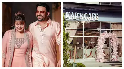 Kapil Sharma and wife Ginni Chatrath start a restaurant ‘Kap’s Cafe’ in Canada; take a look at the beautiful interiors