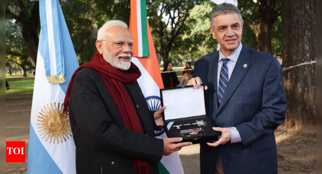 Argentina visit: PM Modi receives 'key to city of Buenos Aires'