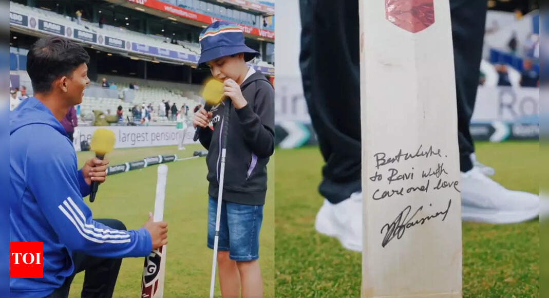 IND v ENG: Yashasvi Jaiswal fulfils wish of blind fan with sweet gesture | Watch