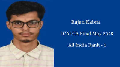 Who is Rajan Kabra? Meet the CA Final AIR 1 from Mumbai, the same student who topped his CA Intermediate exam