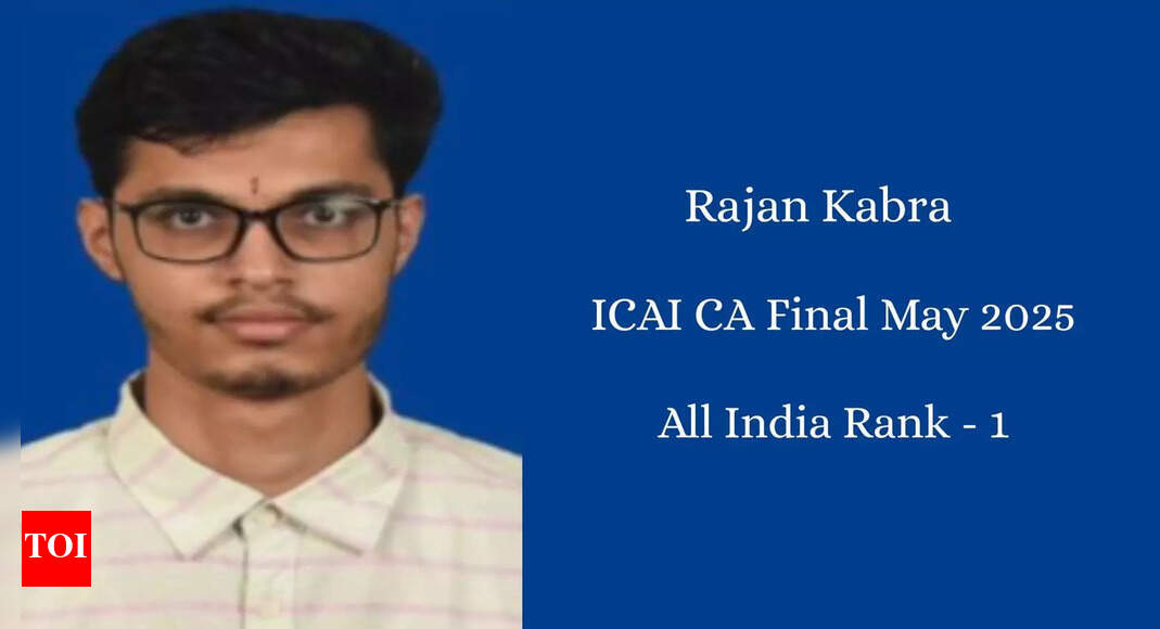 Who is Rajan Kabra? Meet the CA Final AIR 1 from Mumbai, the same student who topped his CA Intermediate exam