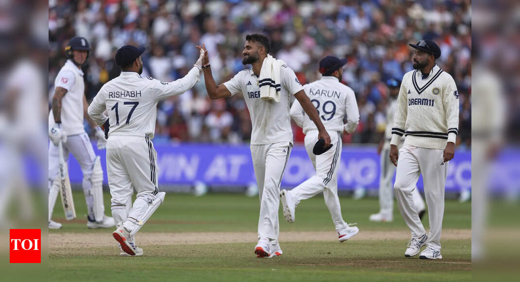 IND vs ENG Live: India one wicket away from historic Edgbaston win