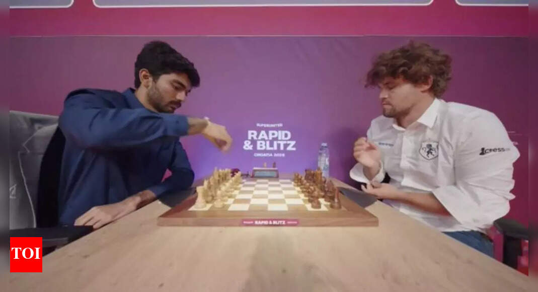 Under one minute! Gukesh, Carlsen's ultra-short clash wows chess world - Watch