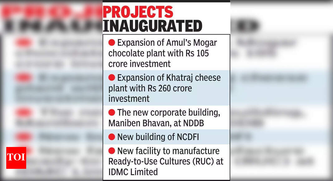 Union minister applauds Sarhad Dairy's salt cooperative | Vadodara News - Times of India