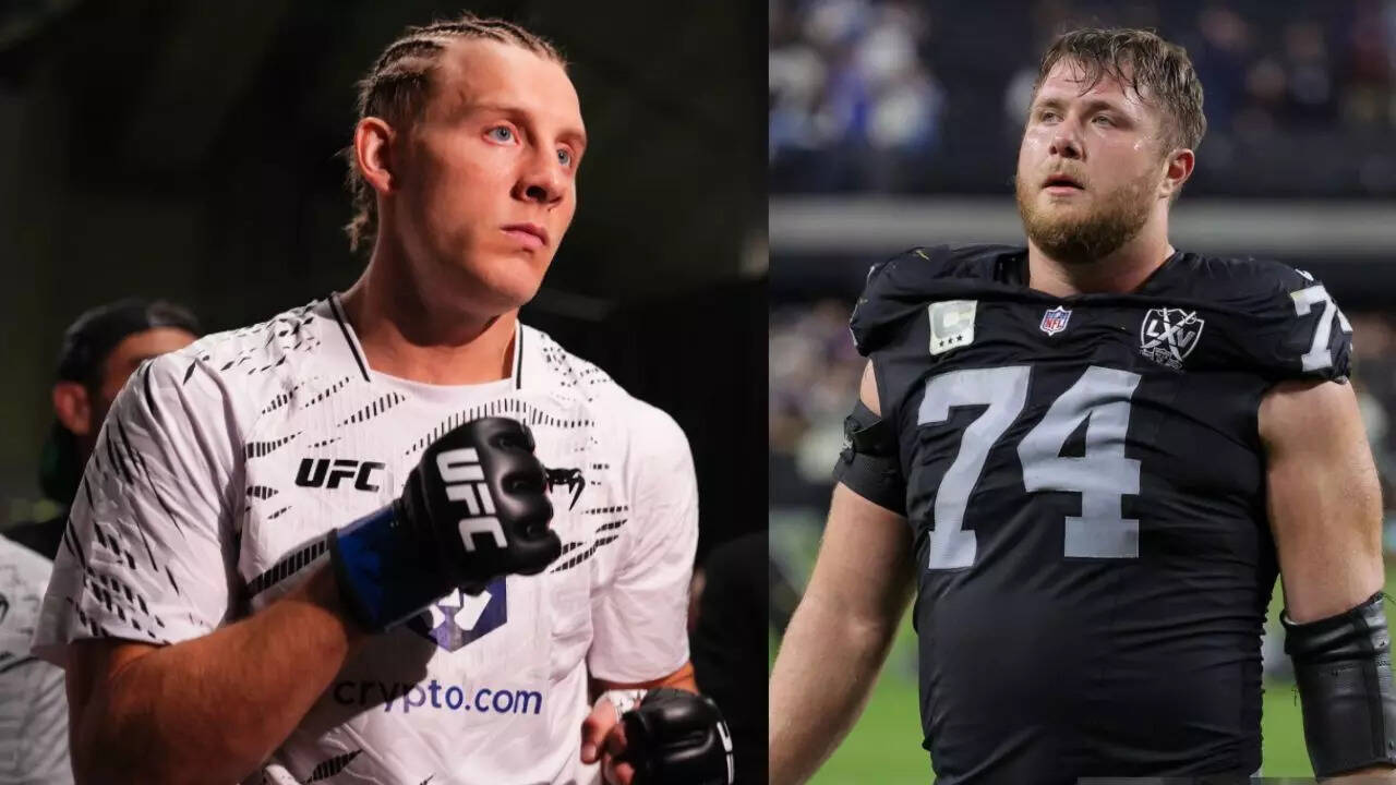 Kolton Miller and Paddy Pimblett spark wild NFL UFC clash as viral photo  ignites unbelievable size debate | NFL News - Times of India