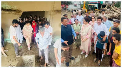 Kangana Ranaut visits flood-affected areas in Himachal Pradesh, promises to brief Prime Minister Narendra Modi