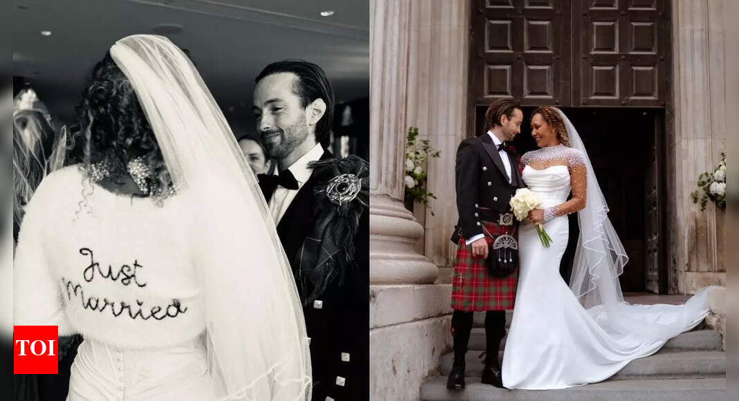 Spice Girls’ Mel B shares BTS pictures of the wedding reception ceremony