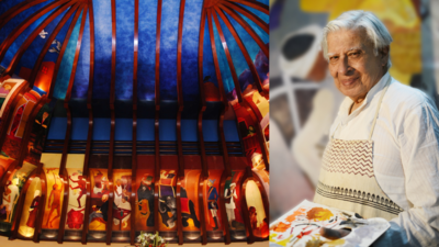 Band, bajaa, record: Artist Krishen Khanna marks a century on canvas