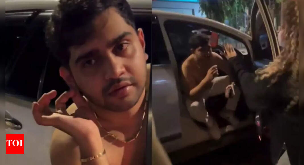 Drunk, shirtless MNS leader’s son abuses woman, flaunts father's clout 