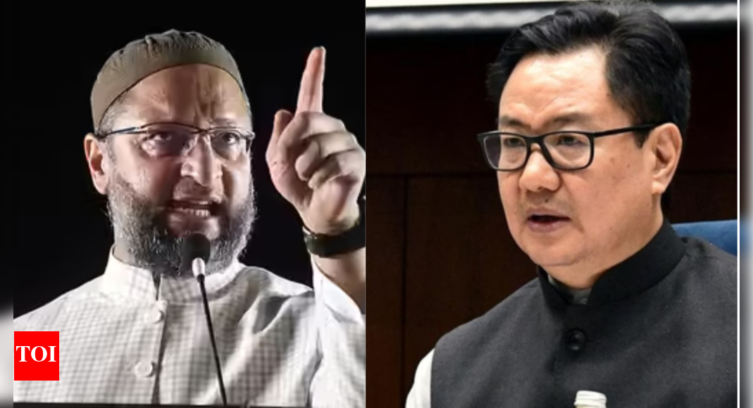 'India's minorities are hostages': Owaisi slams Rijiju over 'benefits' claim