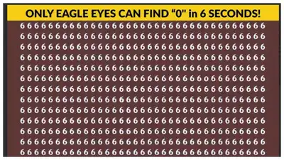 Optical illusion: Think you’ve got ‘Eagle Eyes’? Prove it by spotting the hidden ‘0’!