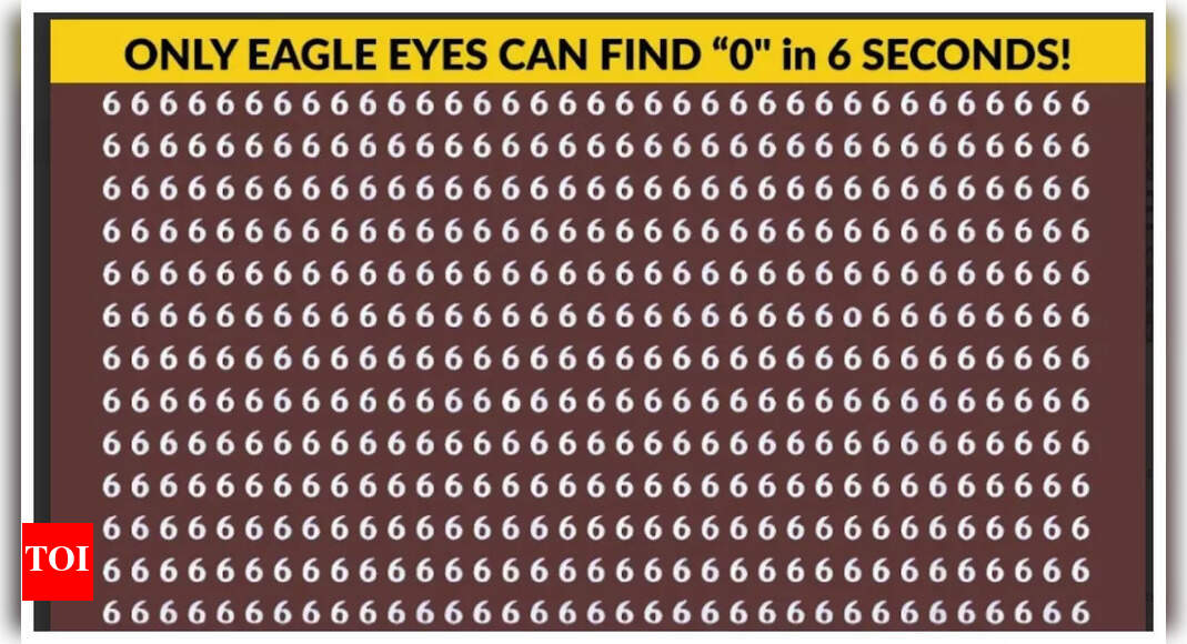Optical phantasm: Suppose you’ve bought ‘Eagle Eyes’? Show it by recognizing the hidden ‘0’! | – Occasions of India