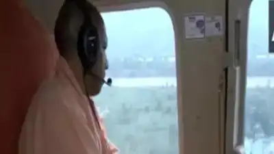 UP CM Yogi Adityanath conducts aerial survey of Bijnor Kanwar Yatra route
