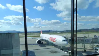 Plane on runway, incoming SWISS flight safely executes last-minute go-around at IGIA
