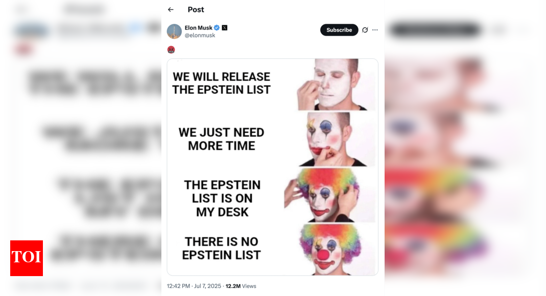 'Epstein never existed’: Musk reacts to US justice department's U-turn; What he said
