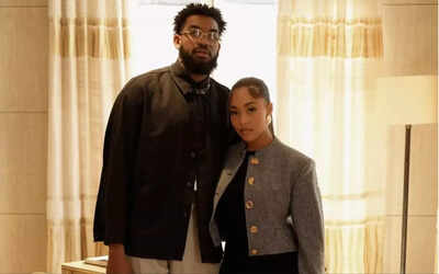 Jordyn Woods and Karl-Anthony Towns enjoy romantic night out in Paris
