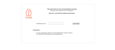 ICMAI CMA Foundation June 2025 result released at icmai.in: Direct link to download scorecards here