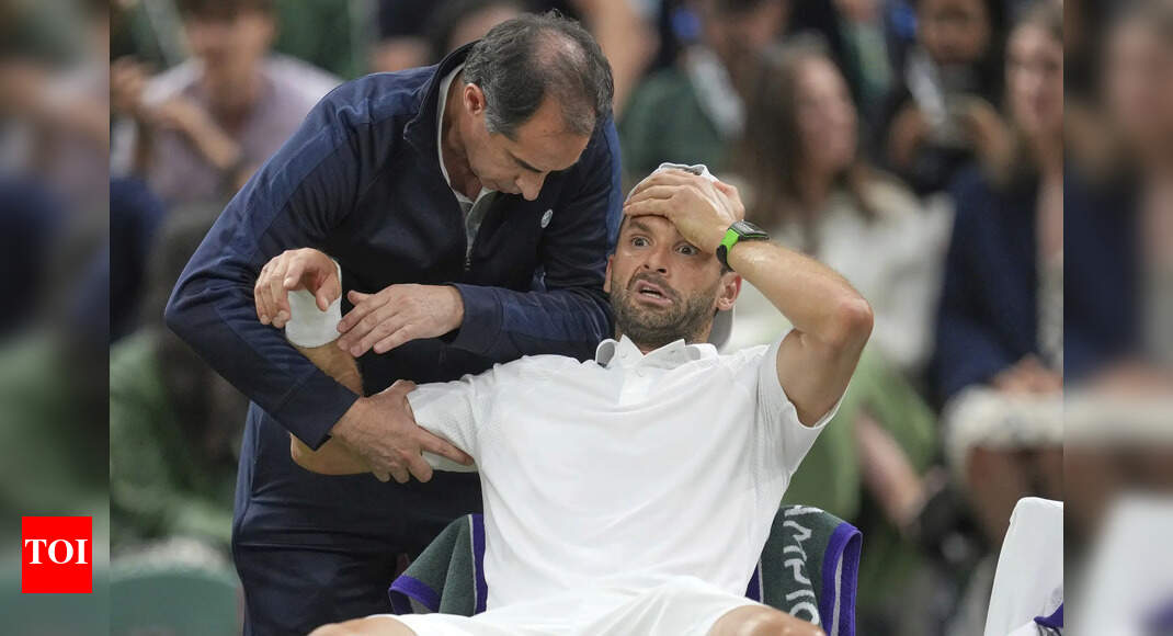 Wimbledon: Grigor Dimitrov’s body betrays him again, bows out with injury