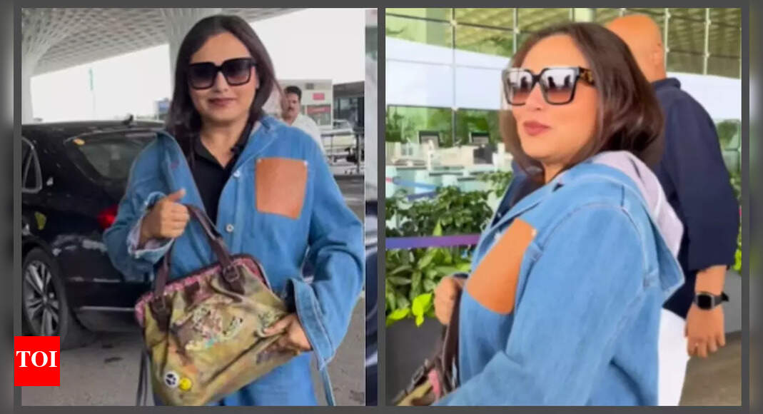 Rani Mukerji makes a style statement at airport with a luxury bag worth a whopping Rs 10 lakh – WATCH video | – Times of India