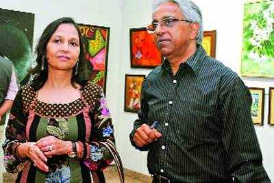 Naren Bhiku Ram Jain's art exhibition