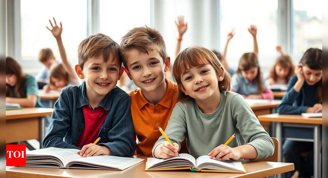 Over half of school kids struggle with basics, reveals government survey – Times of India