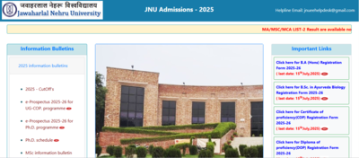 JNU registration window 2025 opens for UG and COP courses at jnuee.jnu.ac.in: Check direct link and other details here