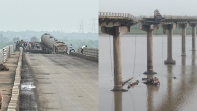 Vadodara mishap: Bridge collapses in Padra Mujpur; several vehicles plunge into Mahisagar river, many feared trapped