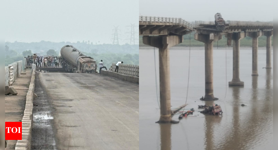 Vadodara: Several vehicles plunge into river after bridge collapses; many feared trapped