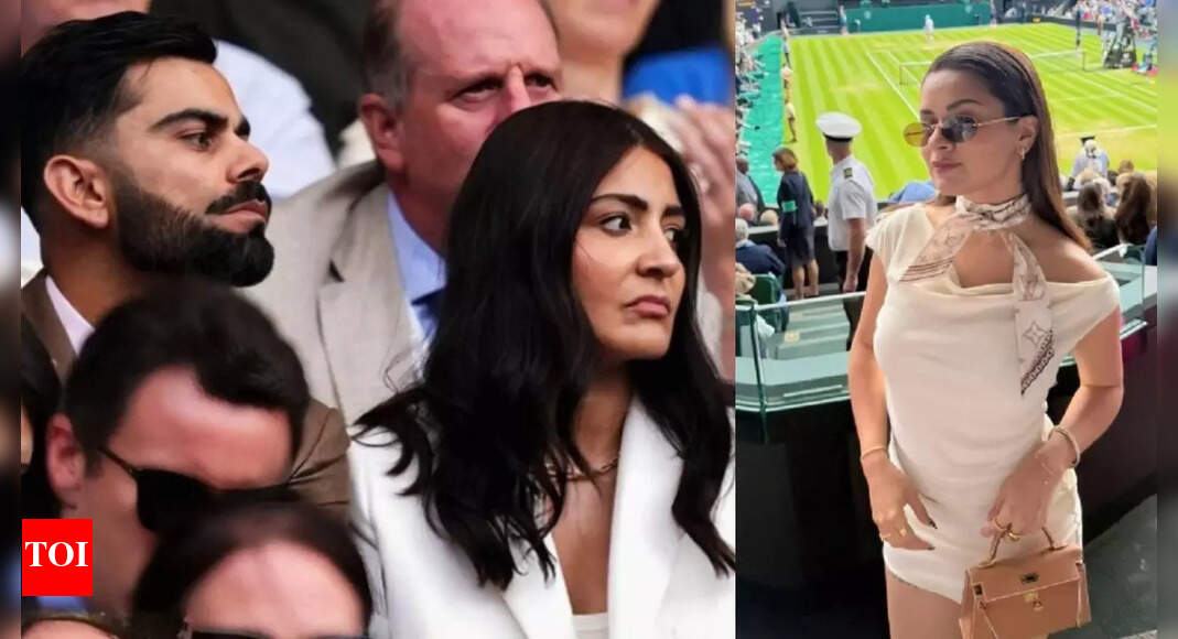 Did Virat Kohli and Avneet Kaur attend Wimbledon on same day? Netizens speculate reason for Anushka Sharma's 'tense' mood | Hindi Movie News - Times of India