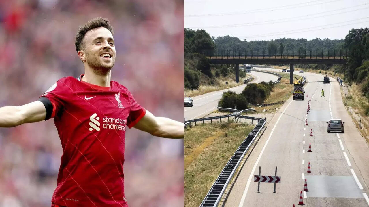 Diogo Jota possibly driving the Lamborghini car and above speed