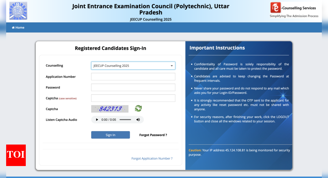 JEECUP counselling 2025 round 2 choice filling begins at jeecup.admissions.nic.in: Register online by this date, check schedule here