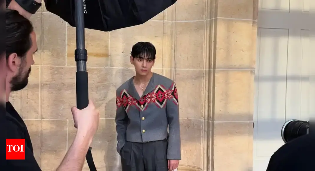 BTS' V challenges the rules of the fashion world in this head-to-toe Celine ensemble - Times of India