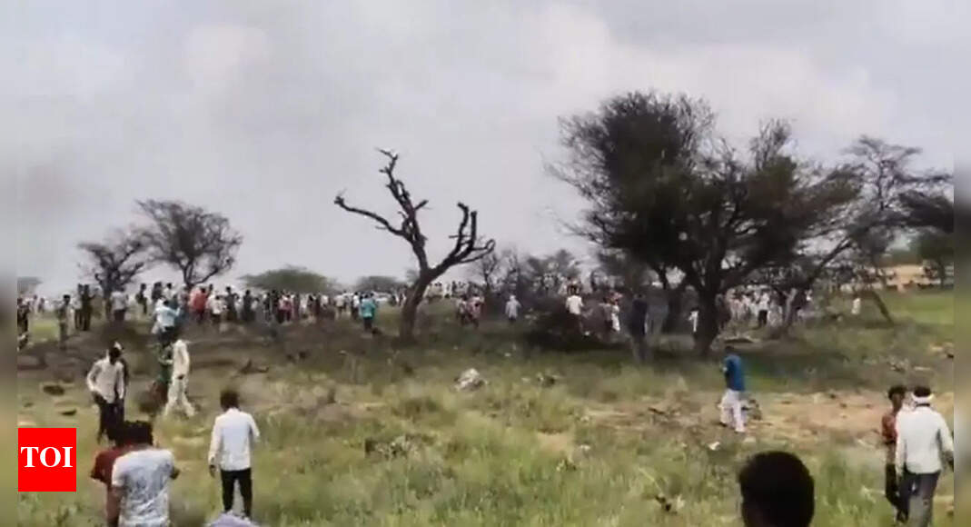 Rajasthan: IAF fighter jet crashes in Churu; police rush to the spot