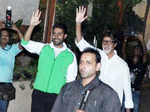 Big B gets better, comes out to greet fans