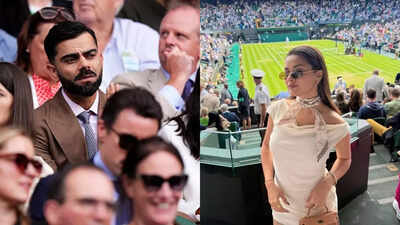 Coincidence? Virat Kohli, Anushka Sharma and Avneet Kaur at the same Wimbledon match - internet can't keep calm