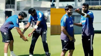 Shardul Thakur touches Jasprit Bumrah's feet ahead of Lord's Test, says 'inke pair padne padte hai' - WATCH